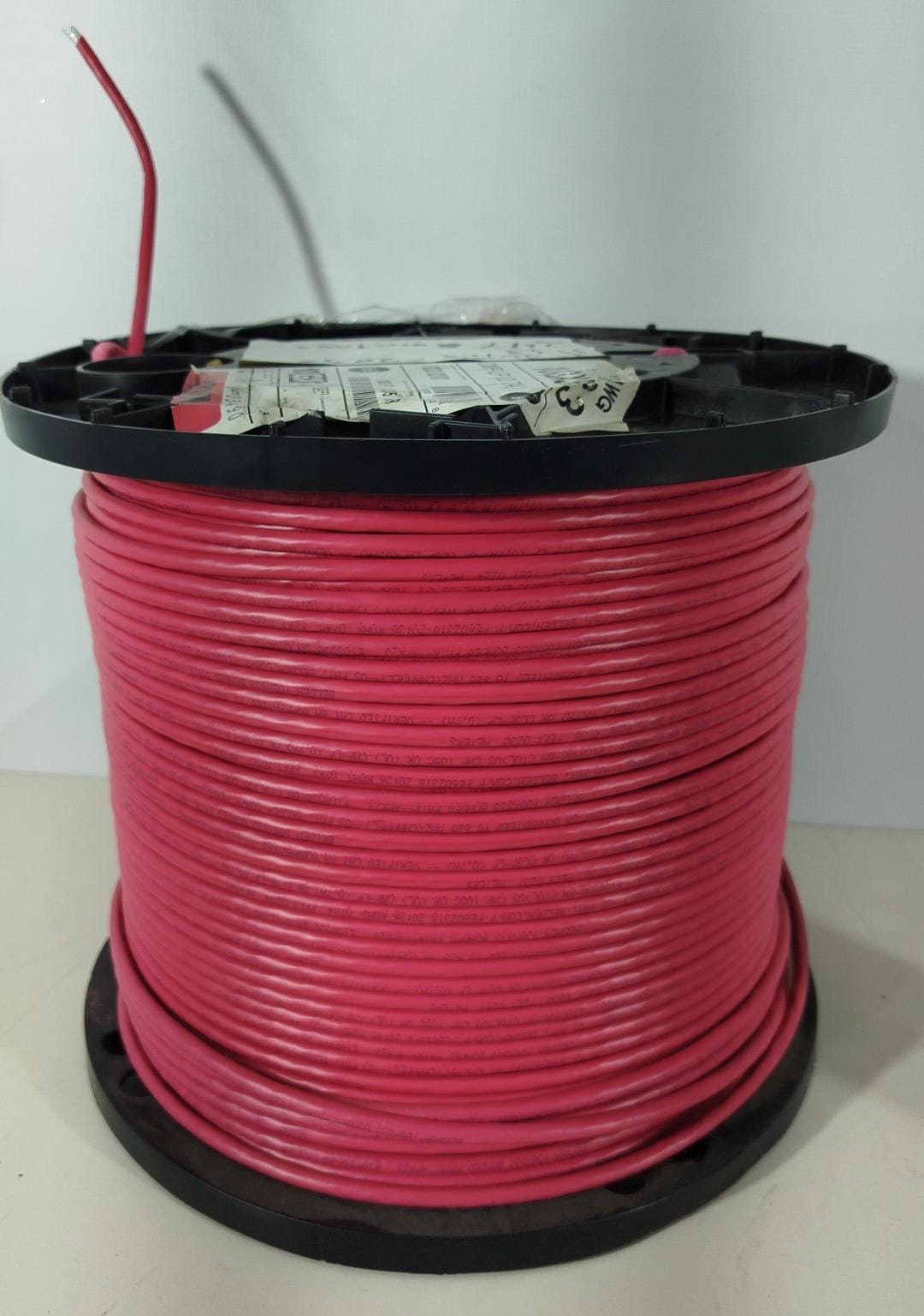 LOTE DE CARRETES CON CABLE ANTIFLAMA DE ALTA RESISTENCIA